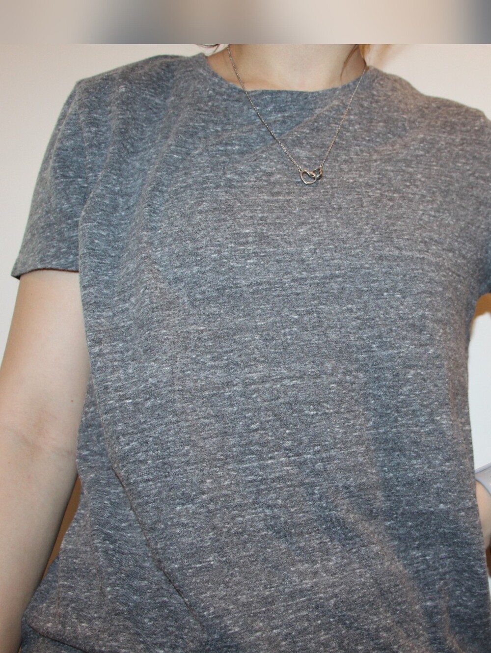PINK Victoria's Secret Heathered Gray Tee